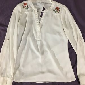 White chiffon blouse